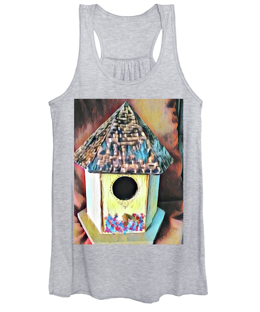  Women's Tank Top featuring the digital art Bird House by Christina Knight