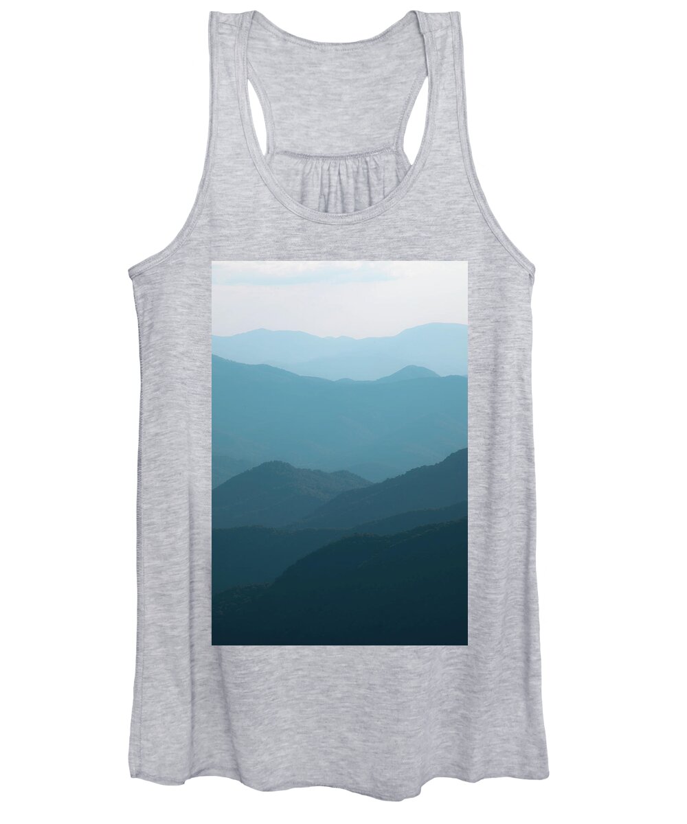 Mountain Women's Tank Top featuring the photograph Blue Ridge Gold by Go and Flow Photos