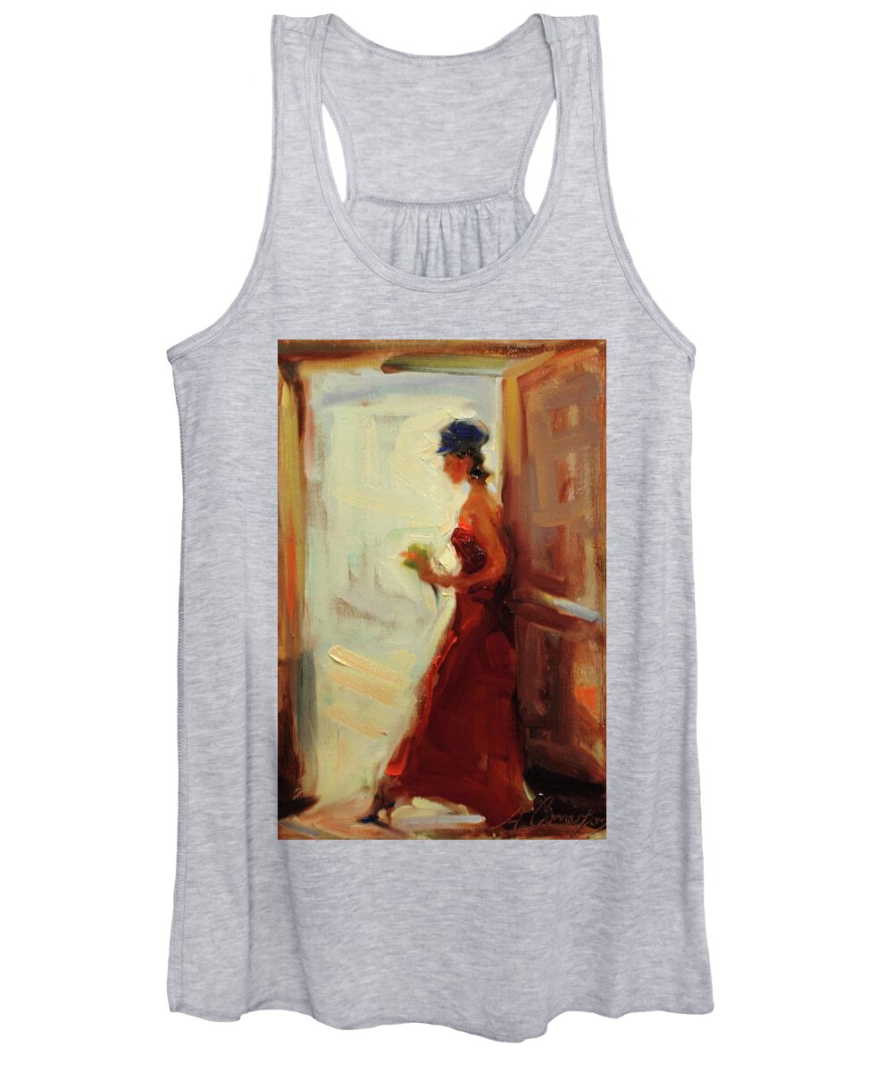 Bohemian Rhapsody Women's Tank Top featuring the painting Bohemian Rhapsody by Ashlee Trcka