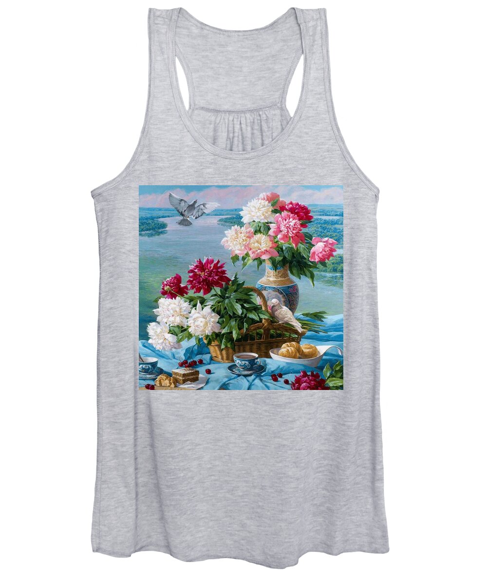 Flowers Women's Tank Top featuring the painting Bouquet Beauty by Teresa Trotter
