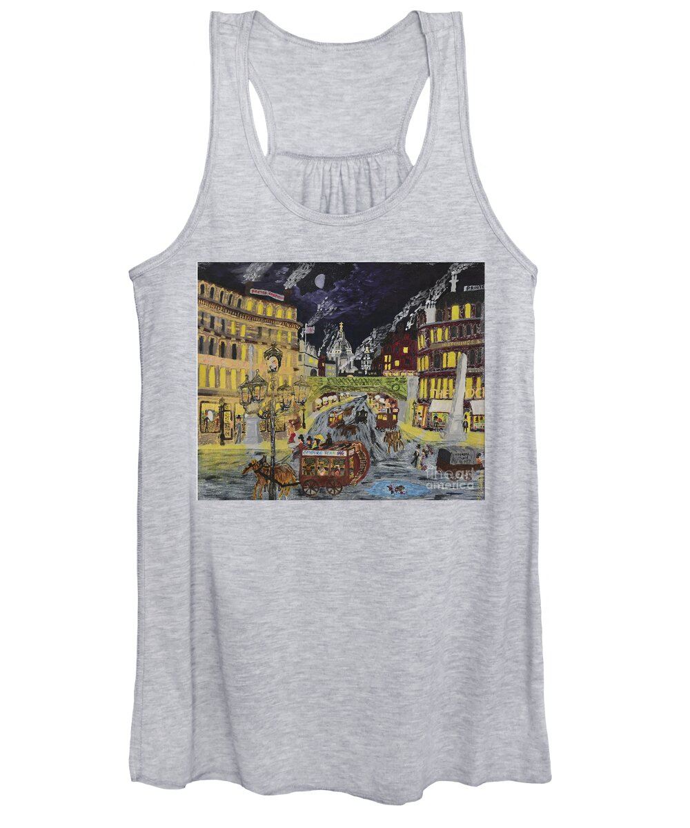 Historic Women's Tank Top featuring the painting British Confidence 1885 by David Westwood