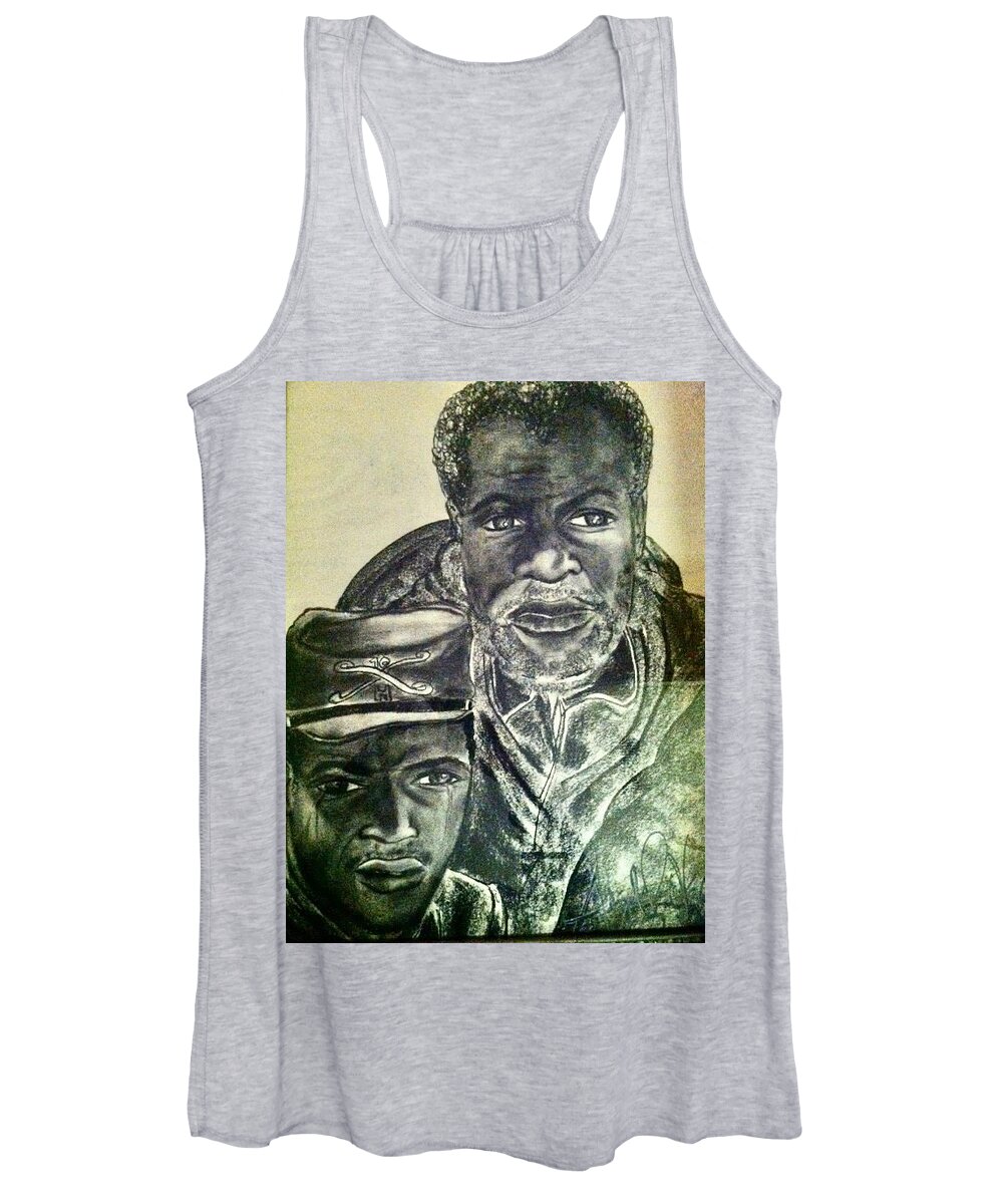  Women's Tank Top featuring the mixed media B.Soldier by Angie ONeal
