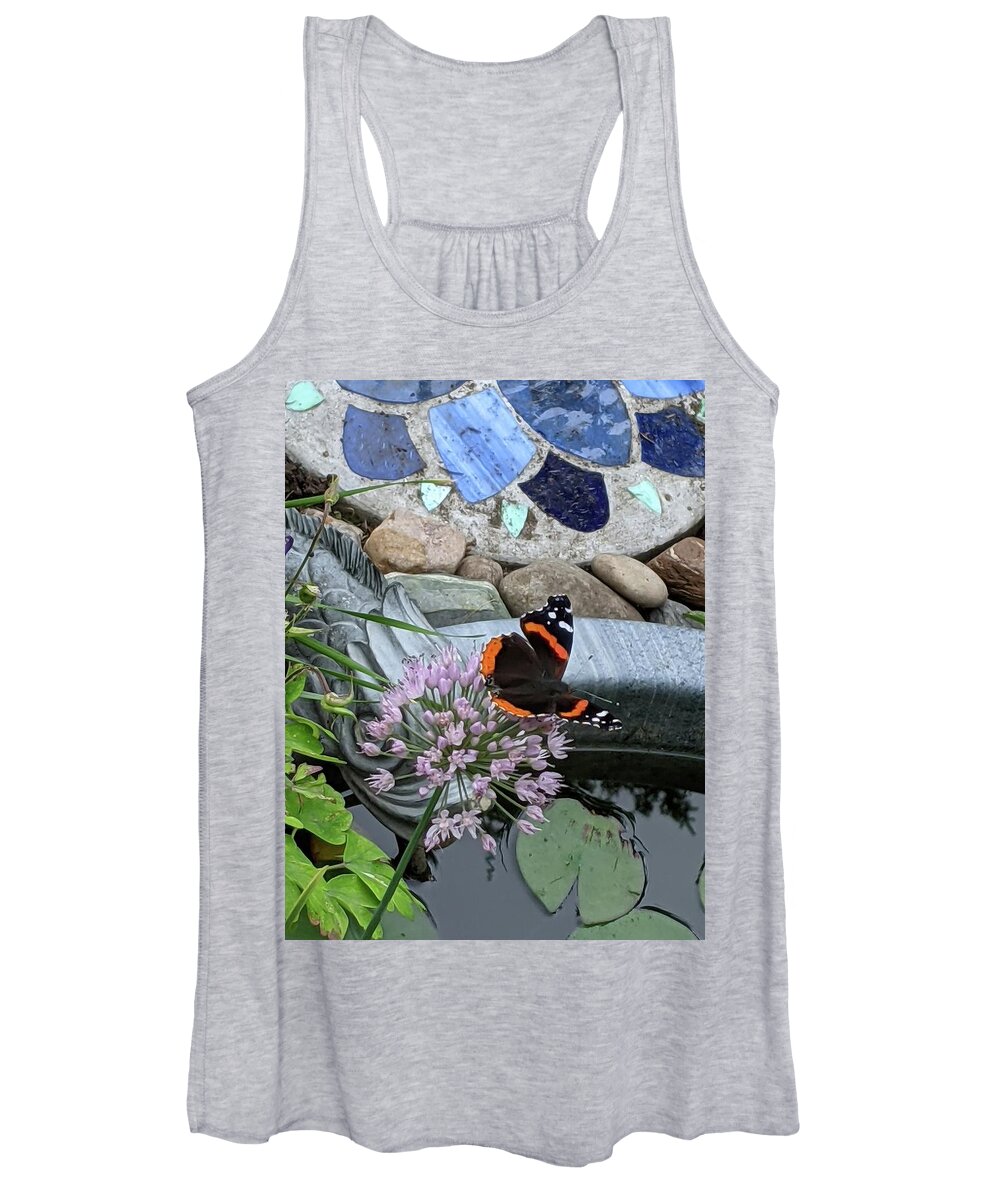 Butterfly Women's Tank Top featuring the photograph Butterfly garden by Lisa Mutch