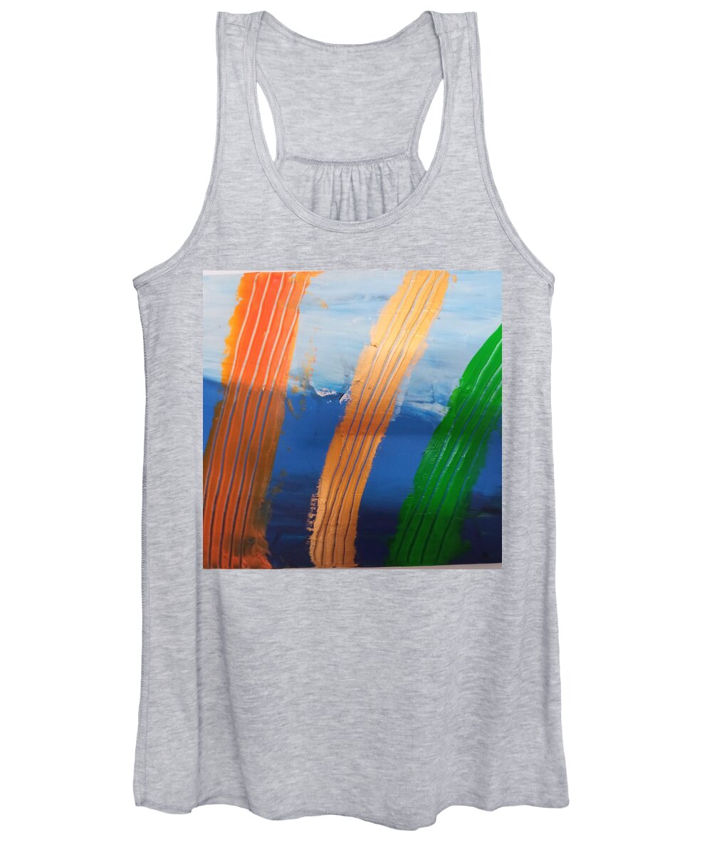  Women's Tank Top featuring the painting Caos 65 open artwork by Giuseppe Monti