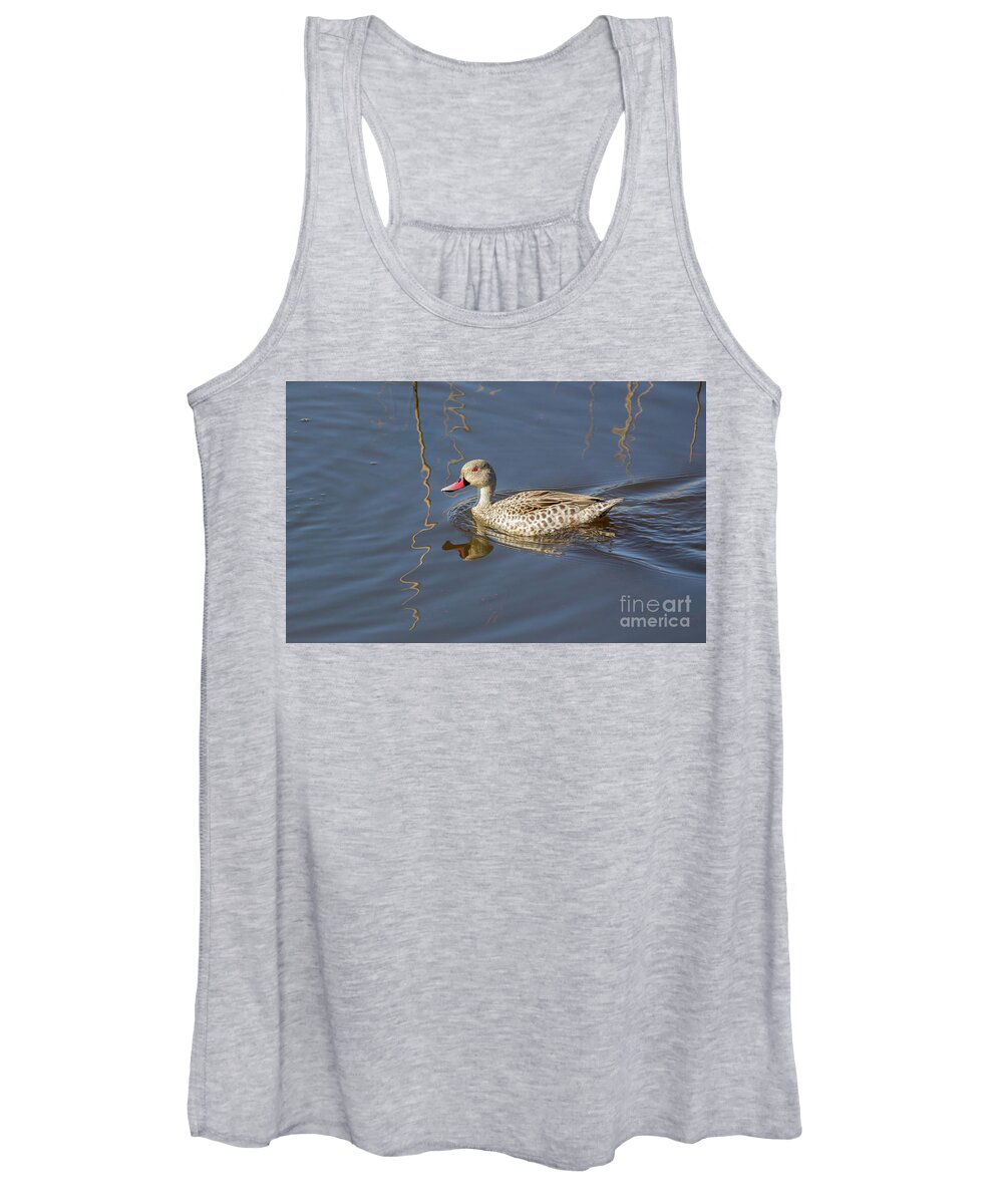 Cape Teal Women's Tank Top featuring the photograph Cape Teal by Eva Lechner