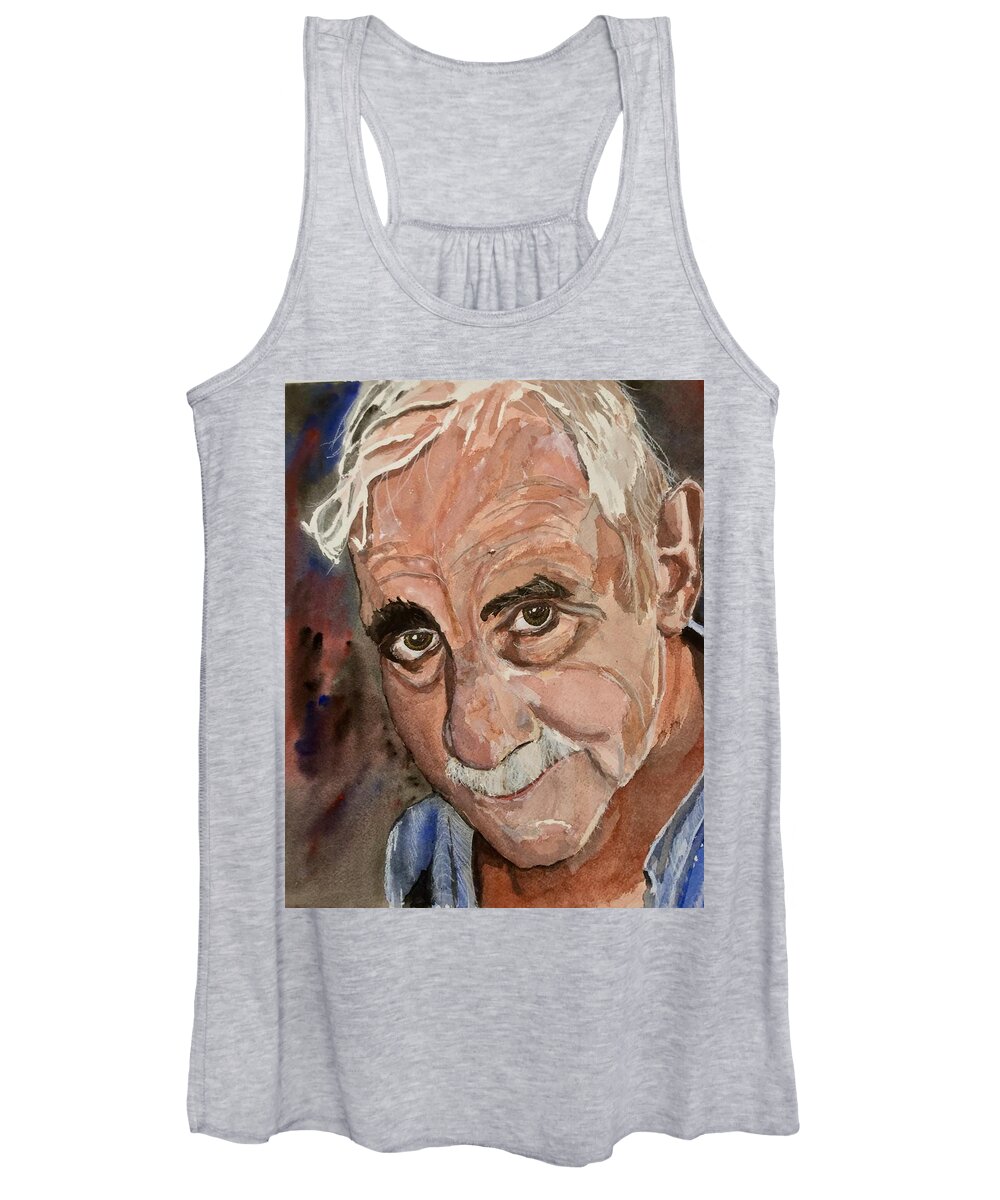 Eyes Women's Tank Top featuring the painting Caring Eyes by Bryan Brouwer