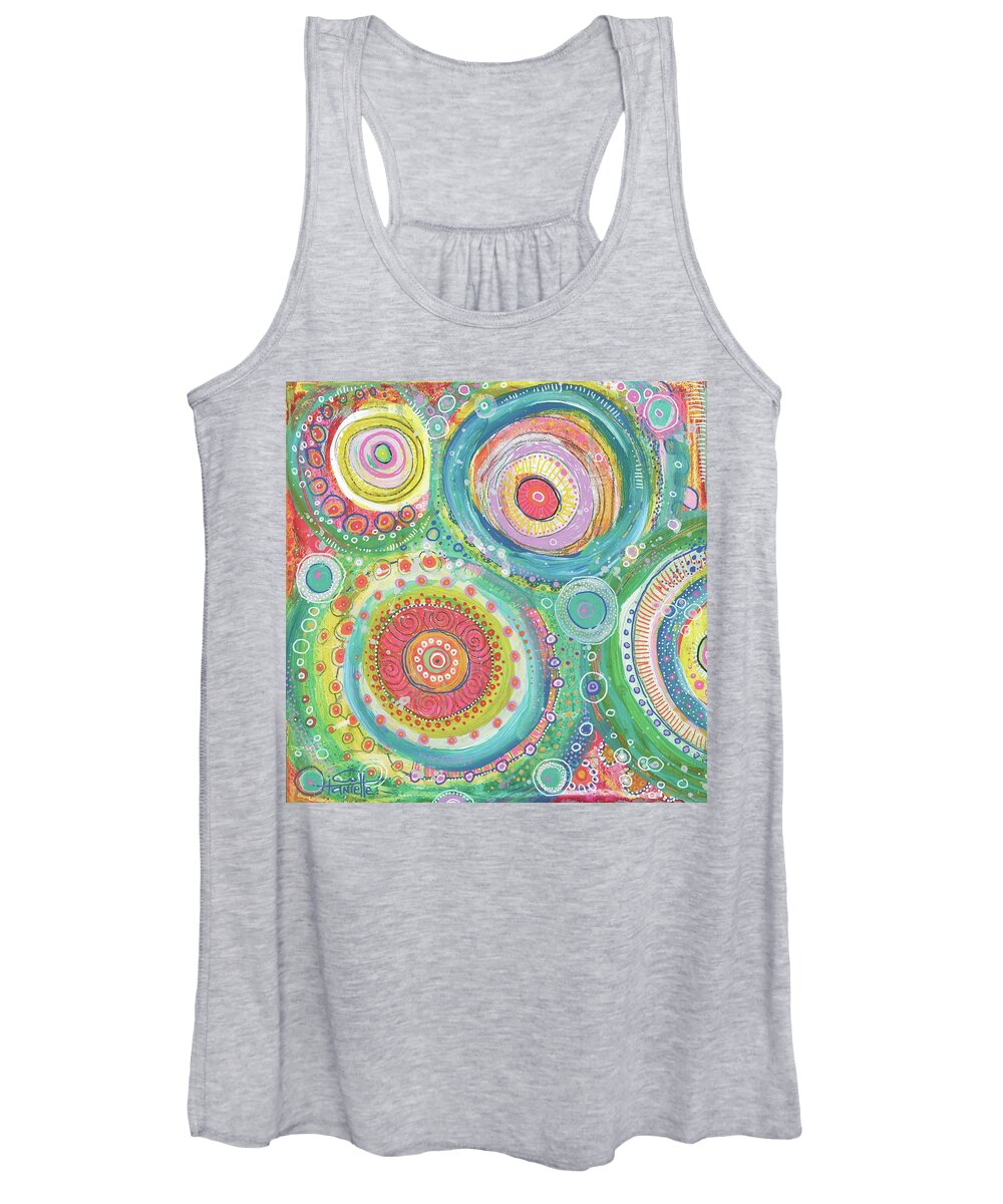 Cattywampus Women's Tank Top featuring the painting Cattywampus by Tanielle Childers