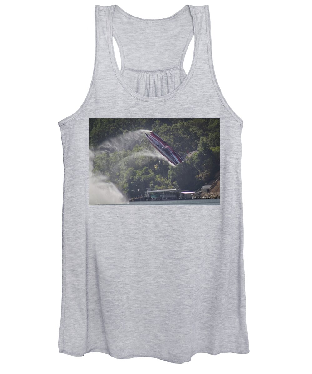 Saturday Runs Women's Tank Top featuring the photograph Caught Some Air at 185 by Al Griffin
