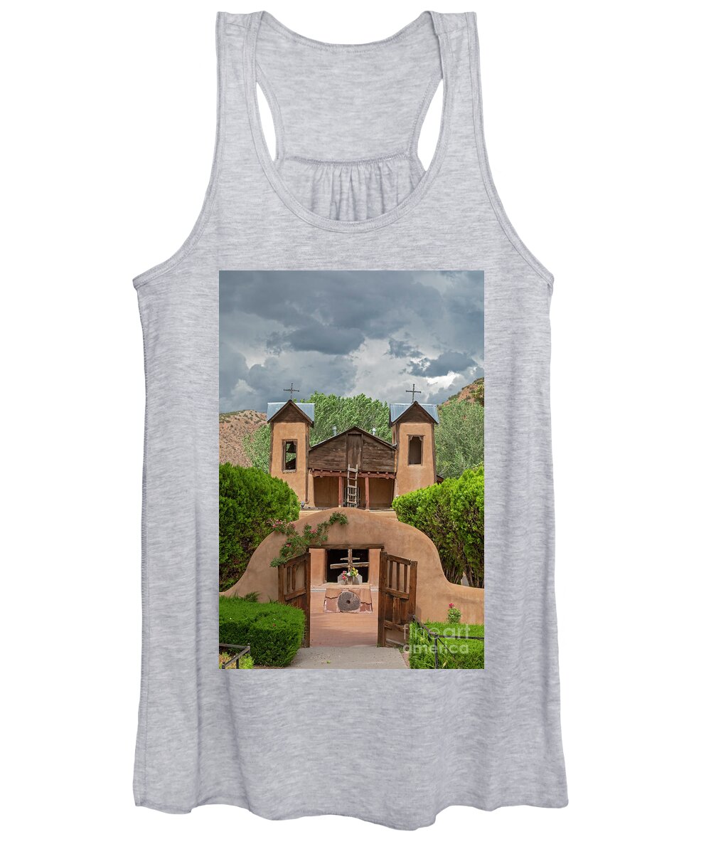 Santuario De Chimayo Women's Tank Top featuring the photograph Christ of Esquipulas Chapel by Jim West