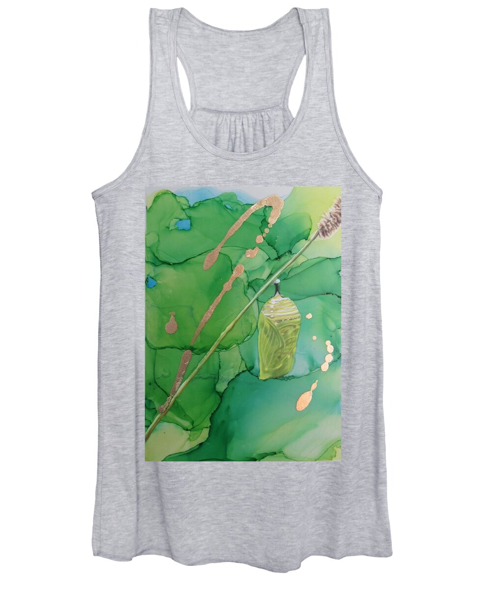  Women's Tank Top featuring the drawing Chrysalis by Kelly Speros
