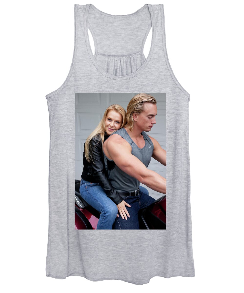 Cindy Women's Tank Top featuring the photograph Cindy and Dave Moment by Jim Whitley