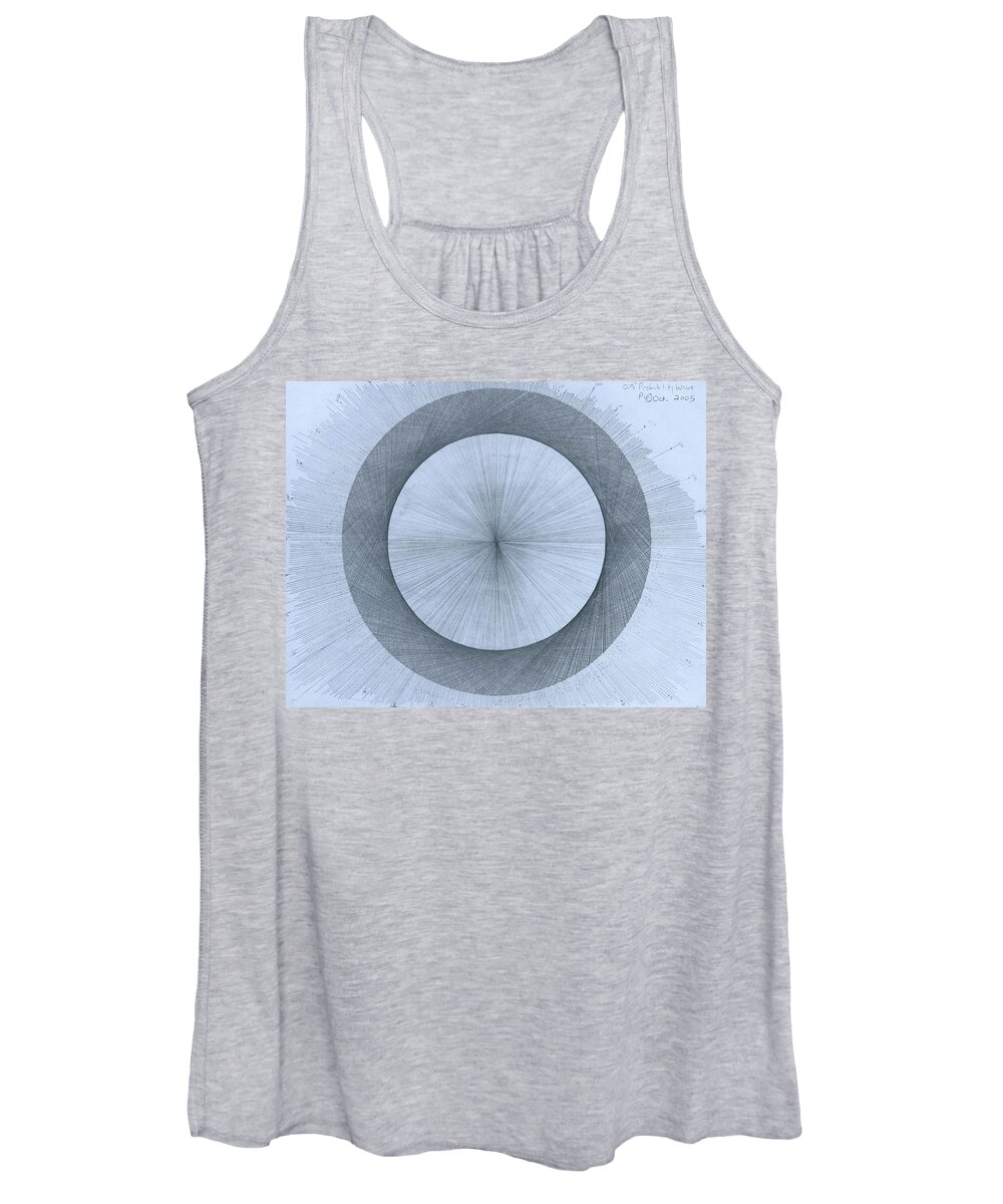 Perfect Women's Tank Top featuring the drawing Circles do not exist by Jason Padgett