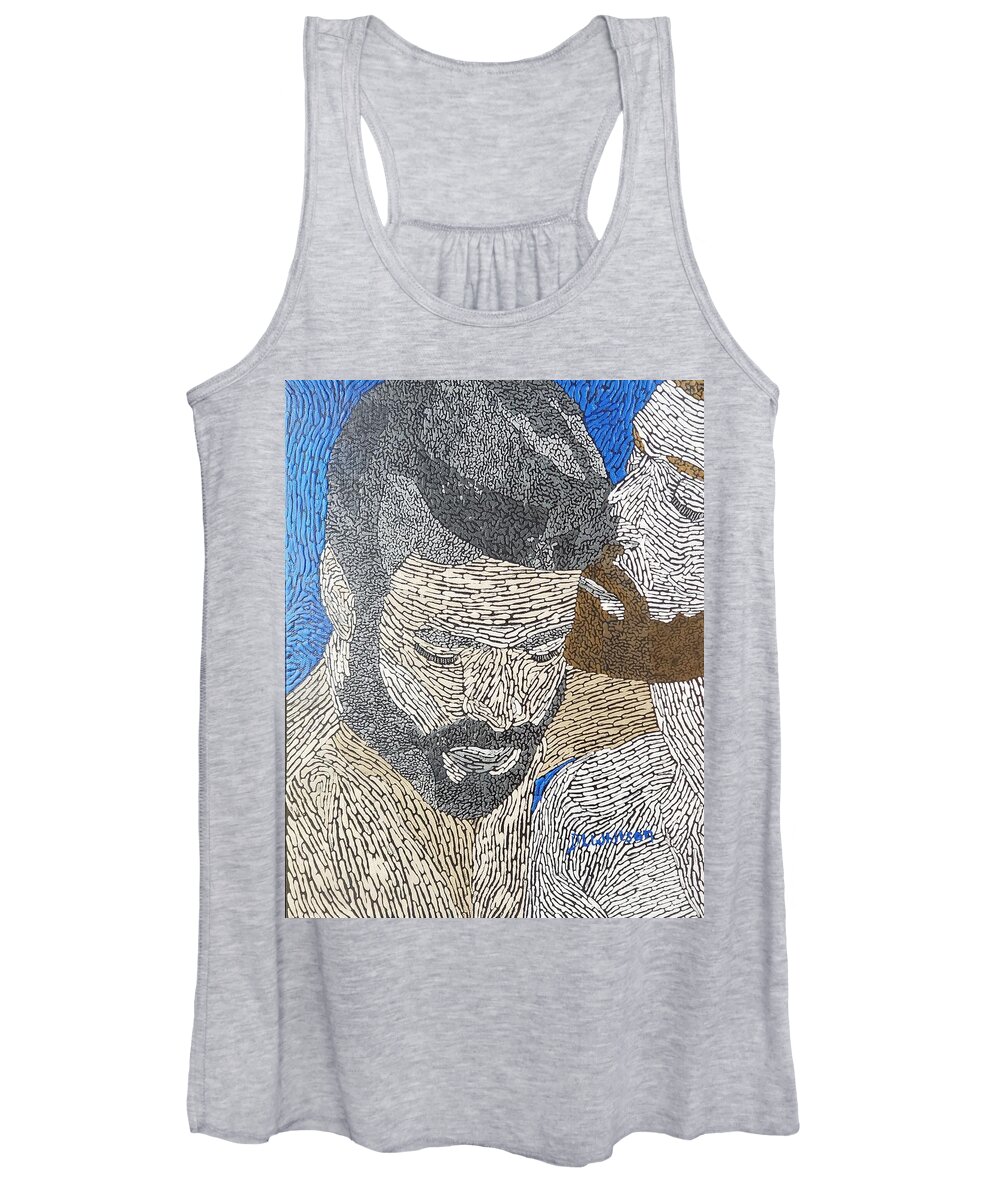 Men Women's Tank Top featuring the painting Comfort by Darren Whitson