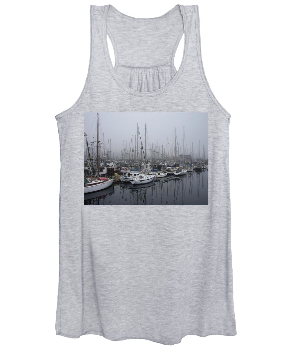 Ships Women's Tank Top featuring the photograph Comox harbour by Lisa Mutch