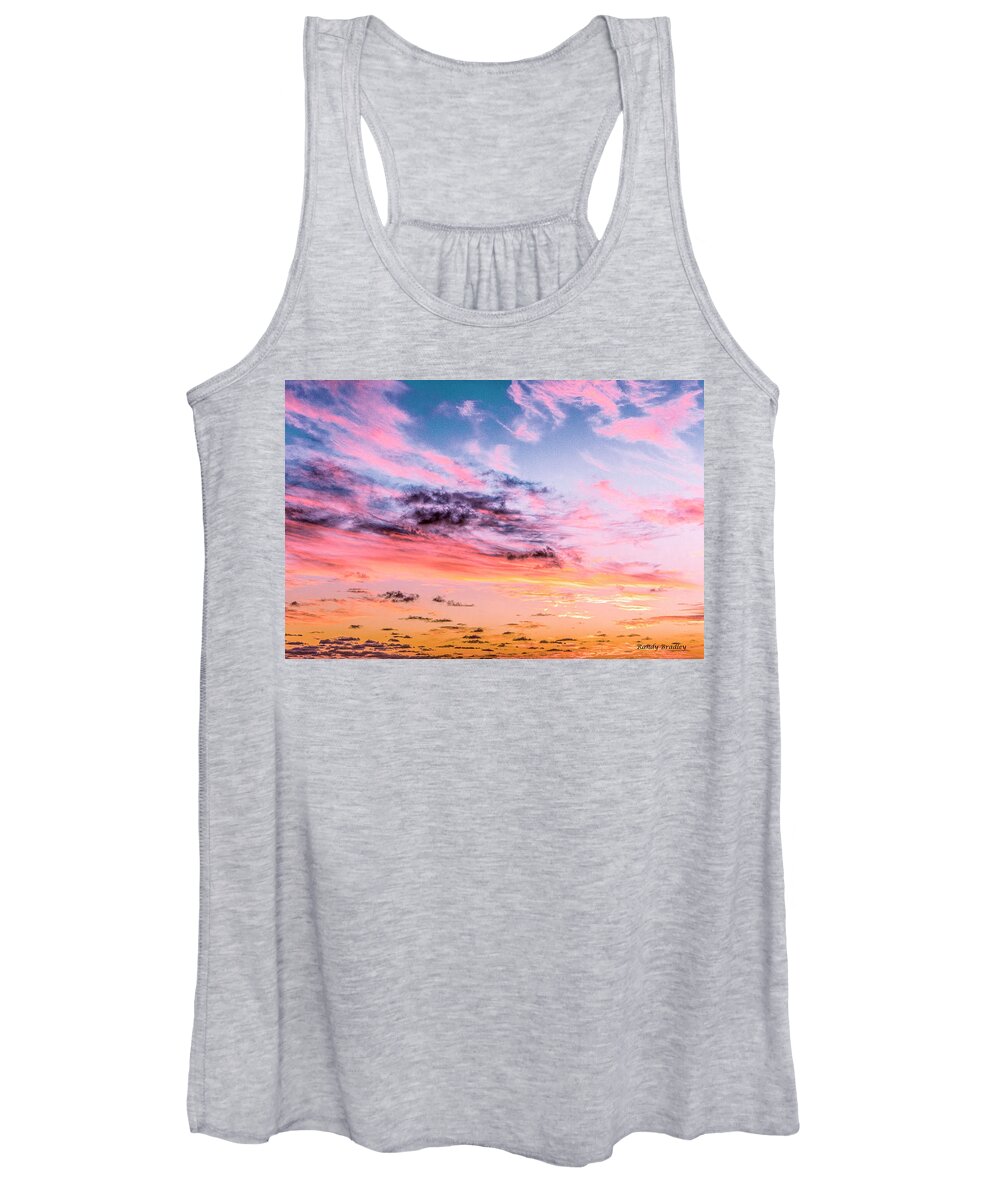 Sunset Women's Tank Top featuring the photograph Confetti Sunset by Randy Bradley