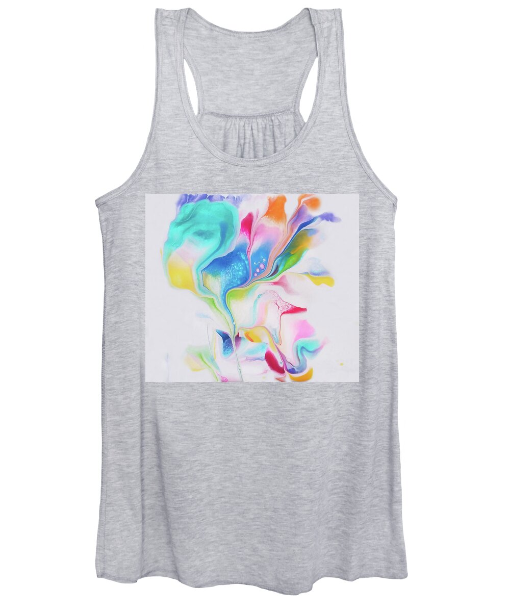 Colorful Women's Tank Top featuring the painting Daisy by Deborah Erlandson