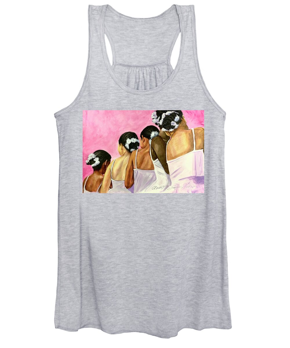  Women's Tank Top featuring the painting Dance Your Dance Today by Clayton Singleton