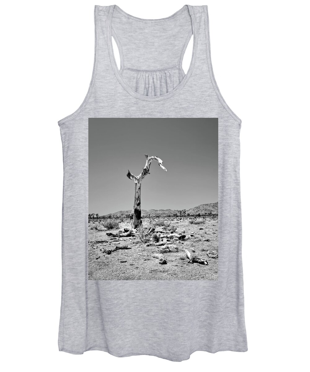 Joshua Tree Women's Tank Top featuring the photograph Death of a Joshua Tree by American Landscapes