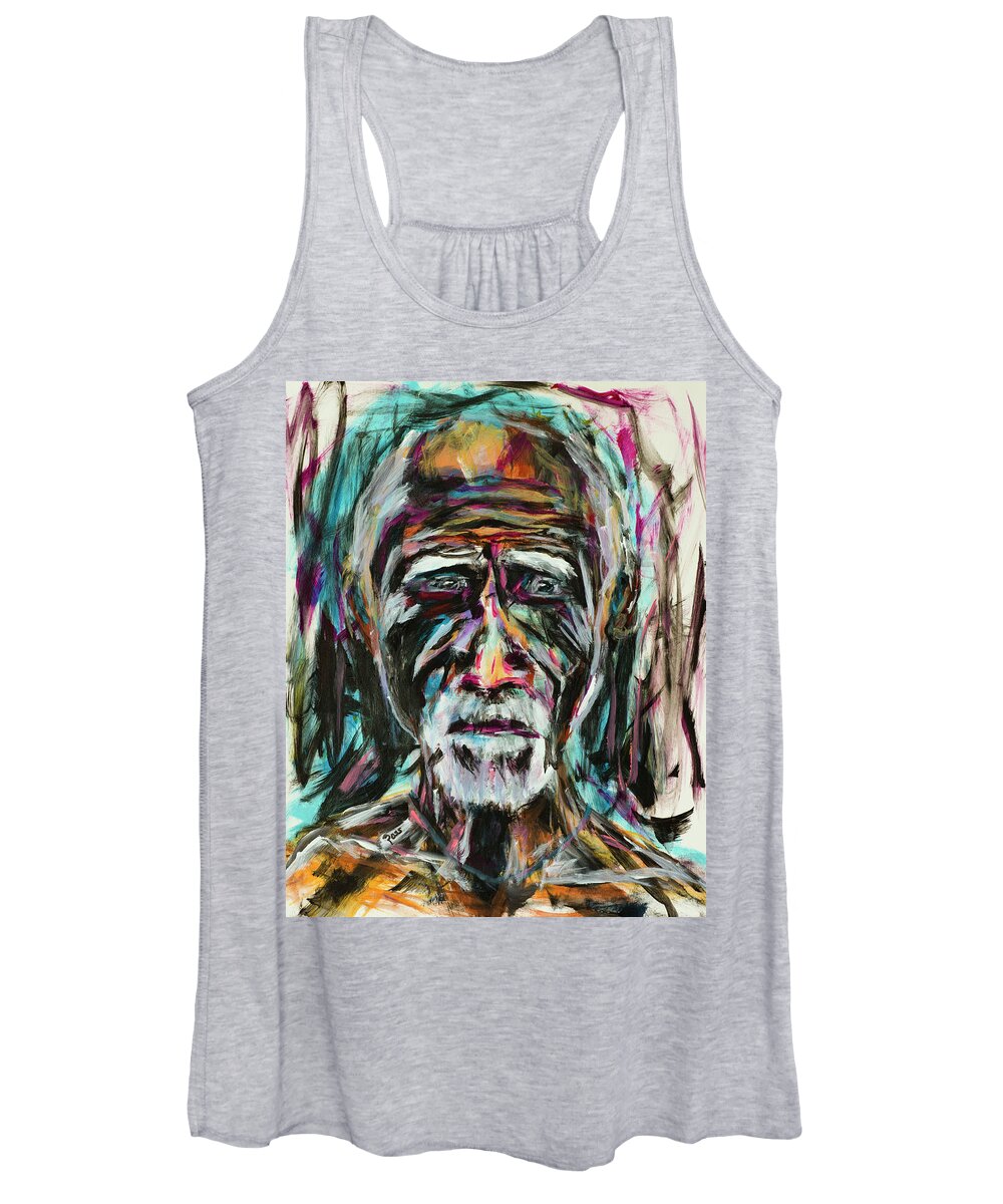 Man Women's Tank Top featuring the painting Despair by Mark Ross