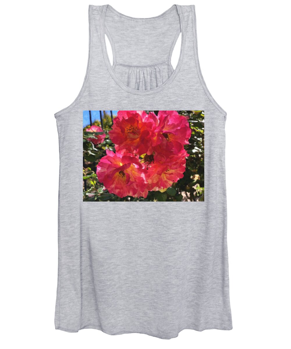 Roses Women's Tank Top featuring the photograph Disney Roses One by Brian Watt