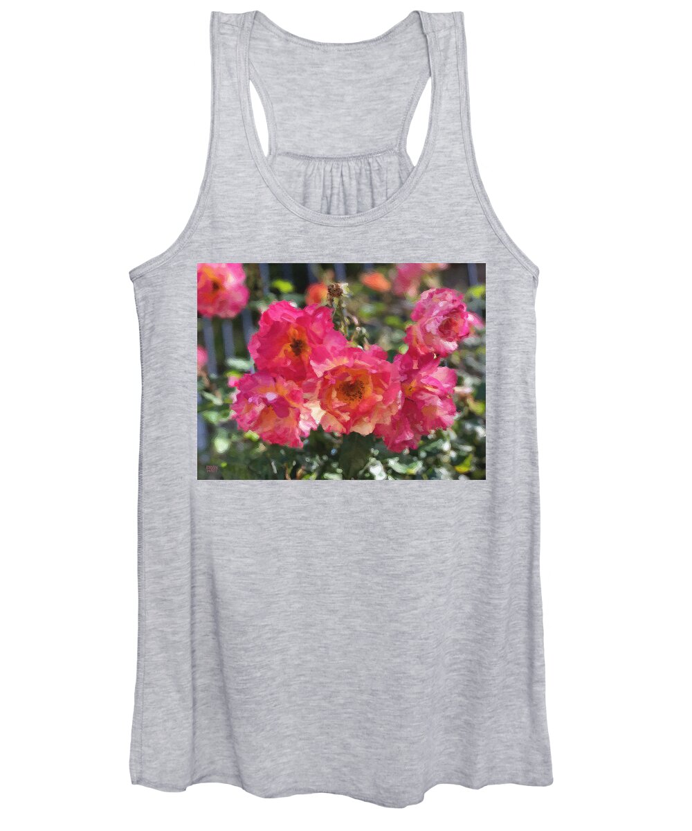 Roses Women's Tank Top featuring the photograph Disney Roses Two by Brian Watt