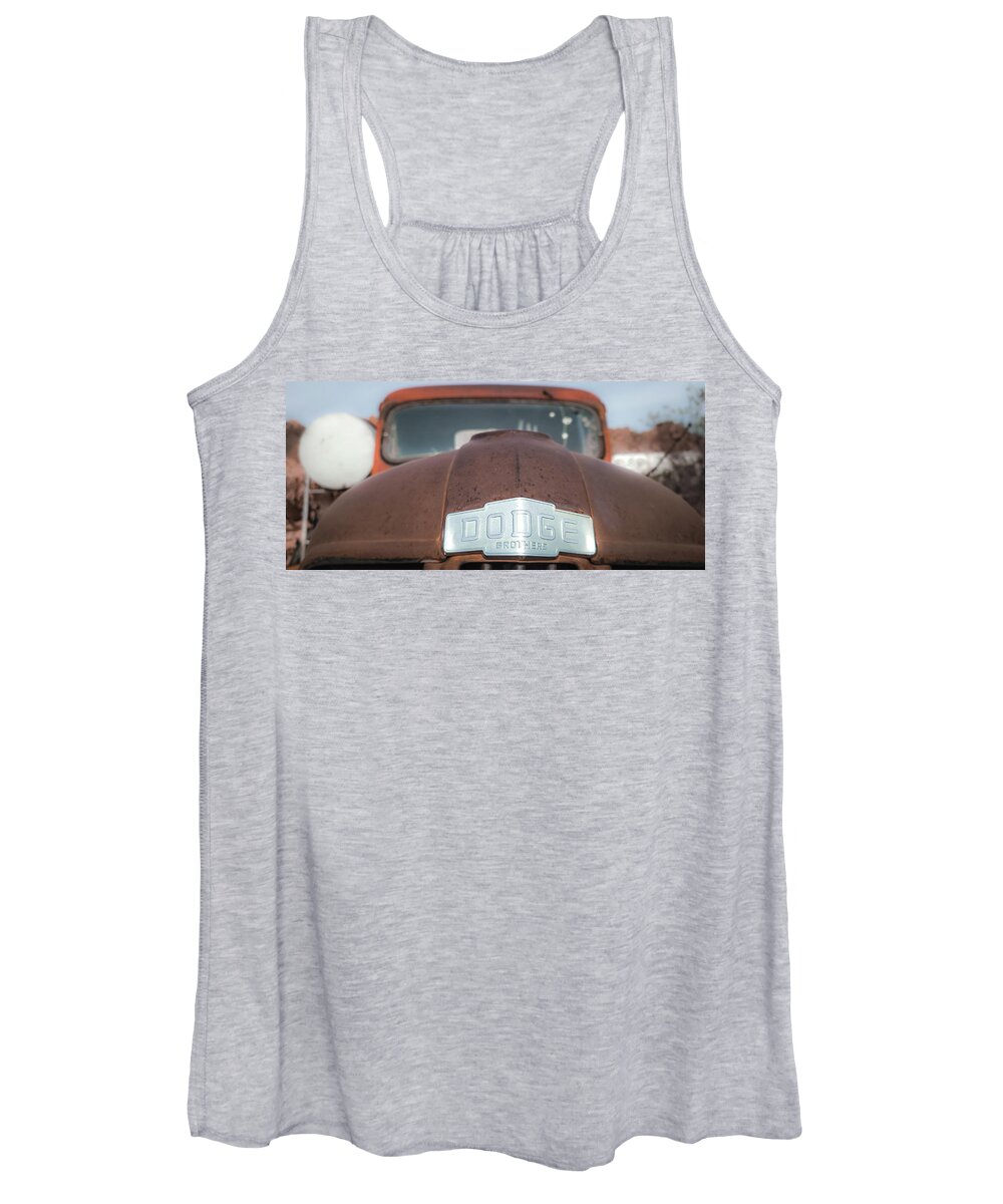 Dodge Women's Tank Top featuring the photograph Dodge Brothers by Darrell Foster