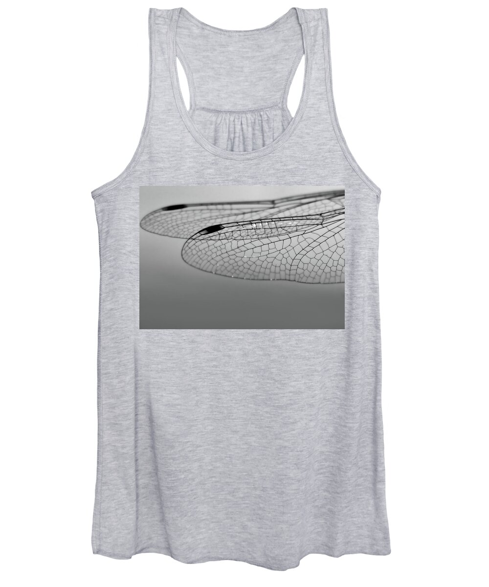 Dragonfly Women's Tank Top featuring the photograph Dragonfly Wings by Sally Bauer
