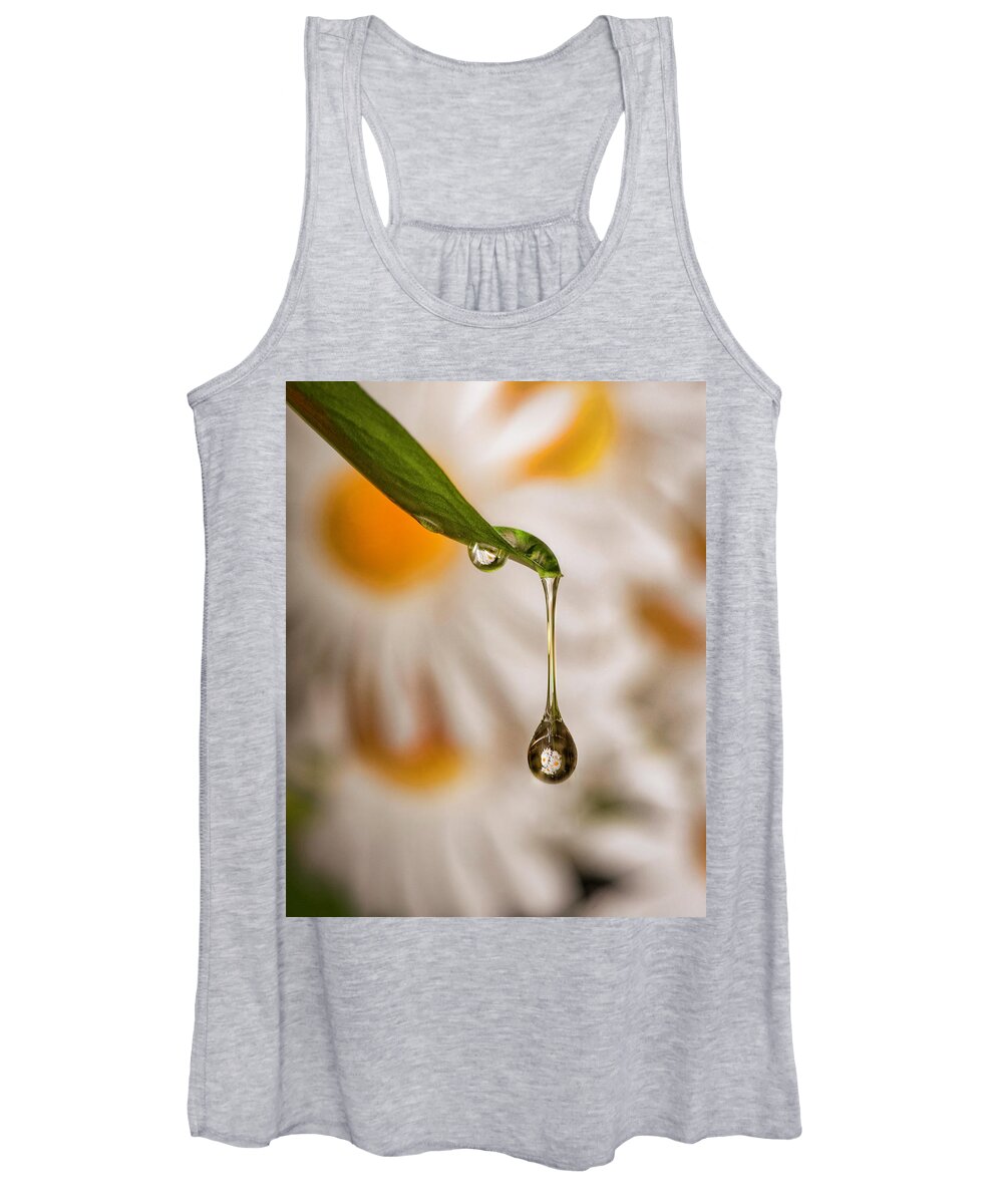 Drop Women's Tank Top featuring the photograph Drop Reflection by Pete Rems