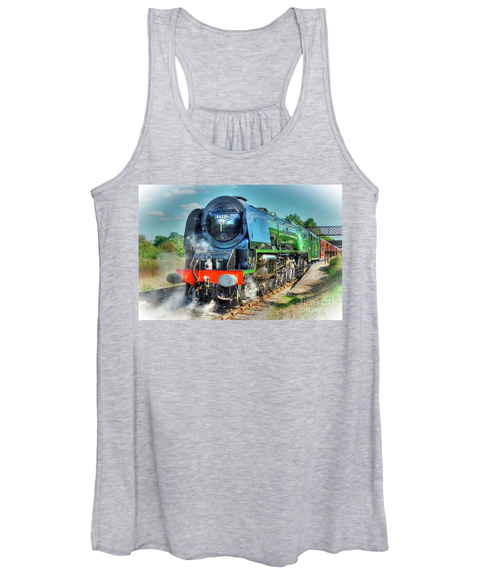 Steam Women's Tank Top featuring the photograph Duchess at Butterley Station by David Birchall