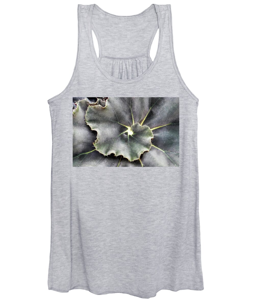 Begonia Women's Tank Top featuring the photograph Eyelash Begonia by Gary Slawsky
