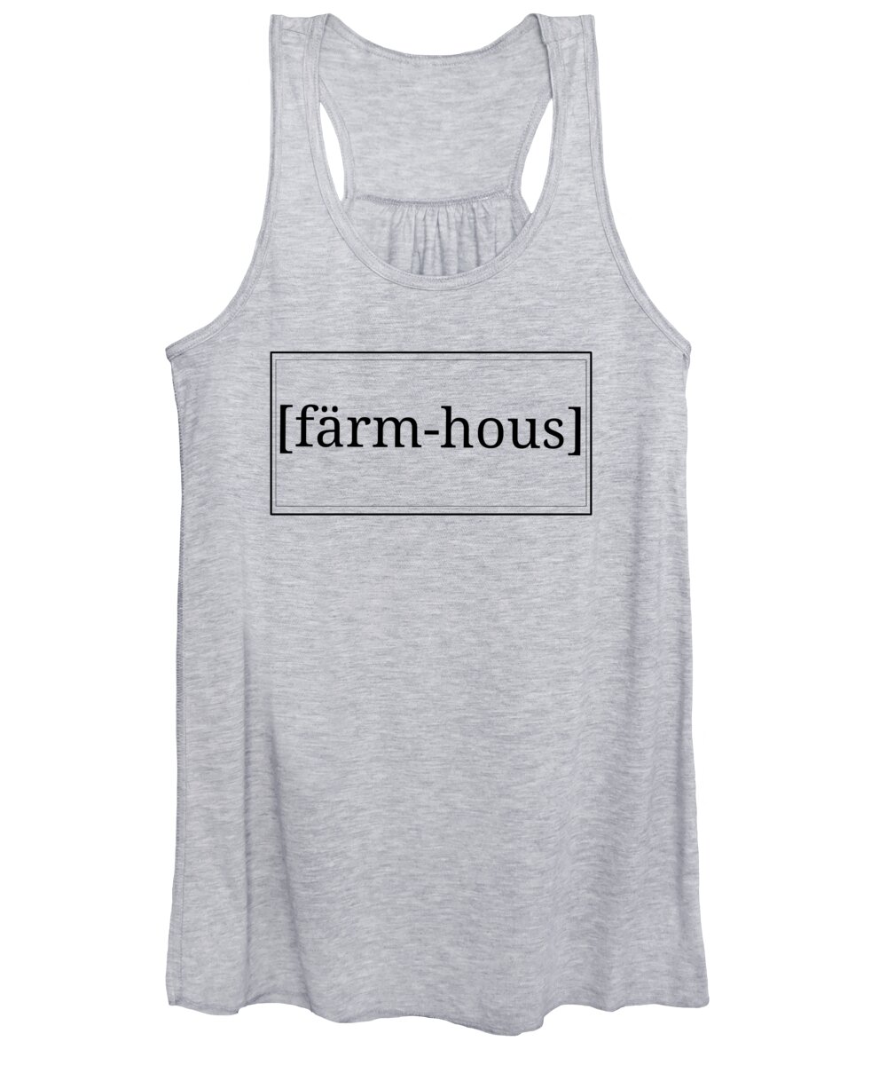 Farmhouse Women's Tank Top featuring the digital art Farm Hous Series by Alexis King-Glandon