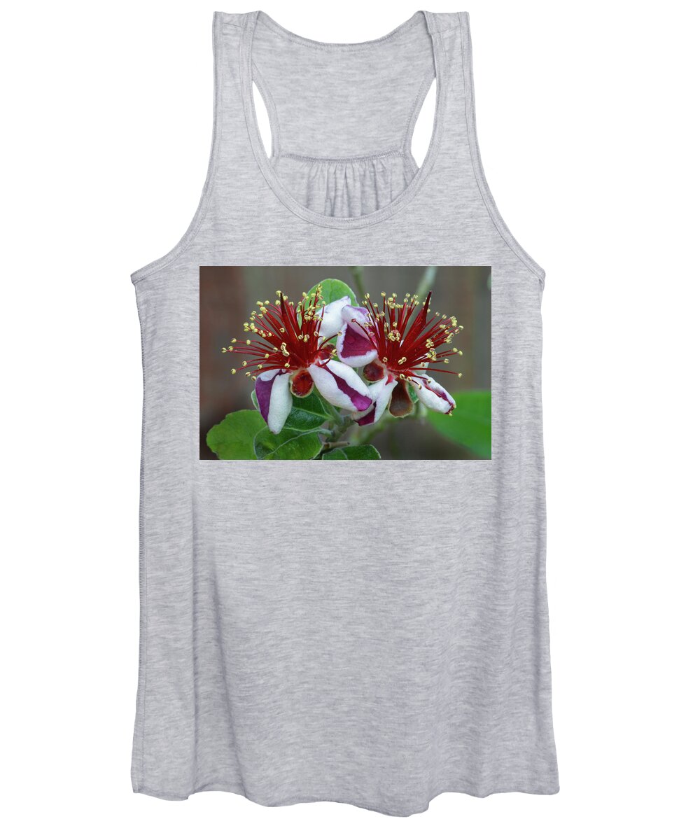 Feijoa Women's Tank Top featuring the photograph Feijoa Twins by Terence Davis