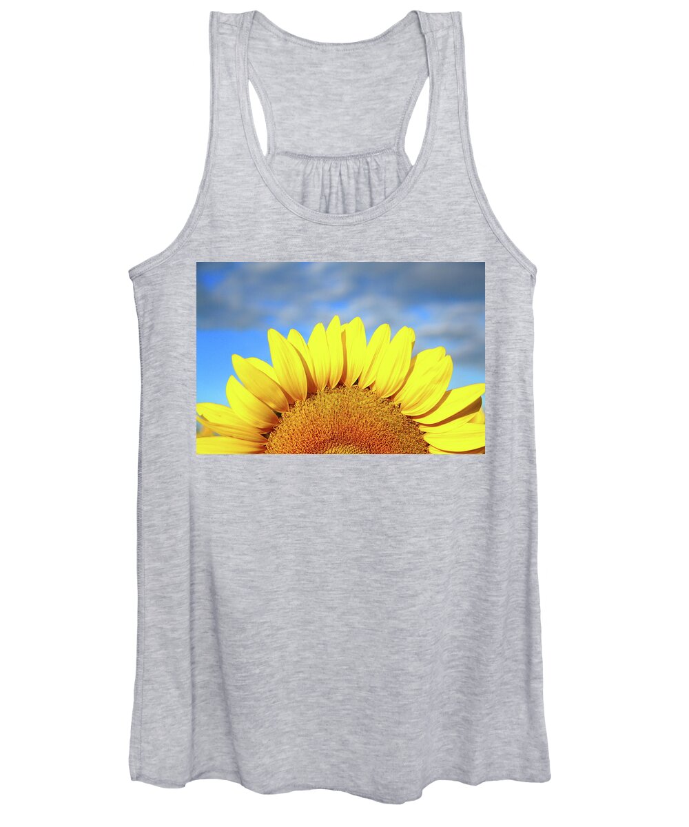 Summer Women's Tank Top featuring the photograph Fire In The Sky by Lens Art Photography By Larry Trager