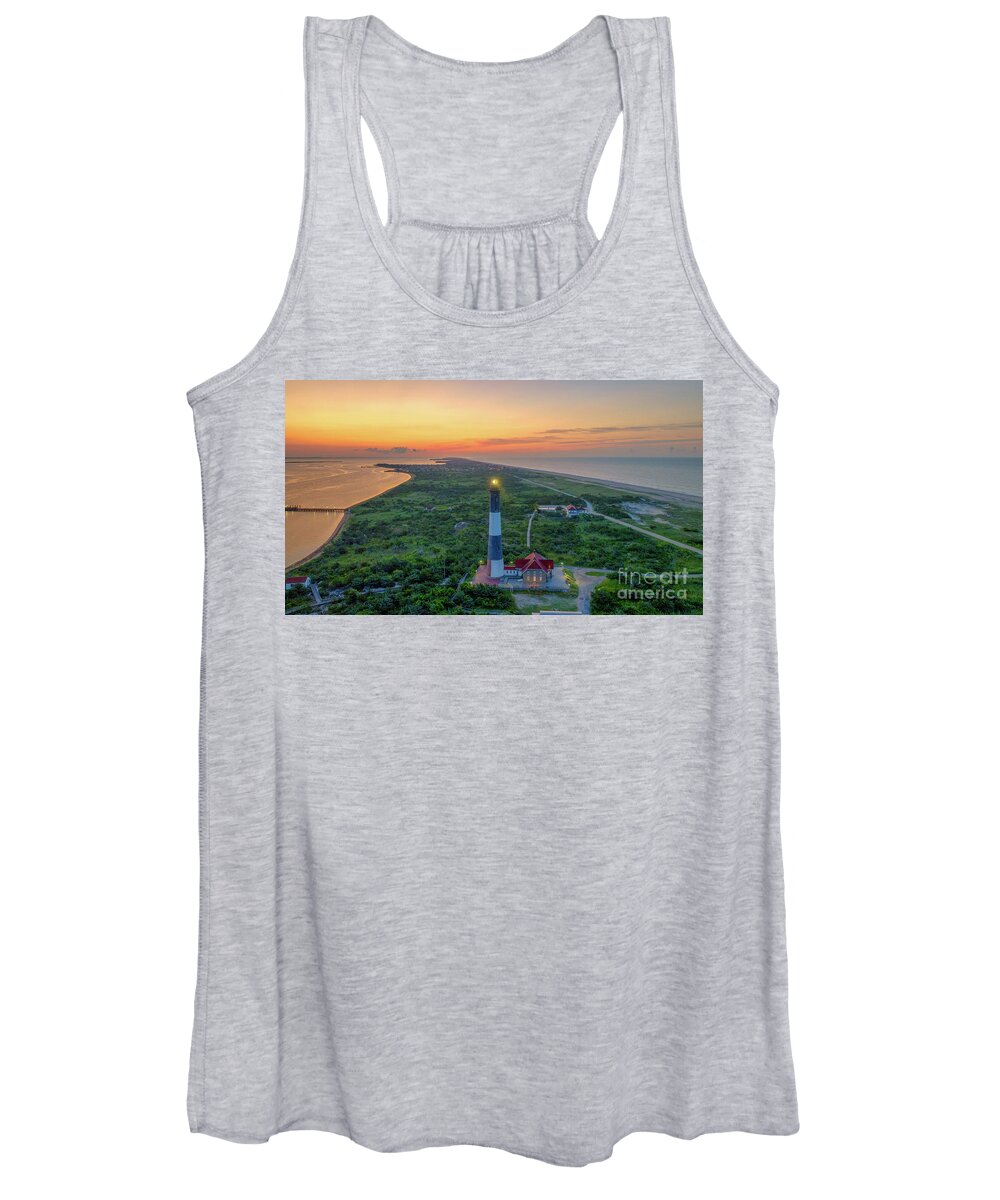 Water Women's Tank Top featuring the photograph Fire Island Sunrise by Sean Mills