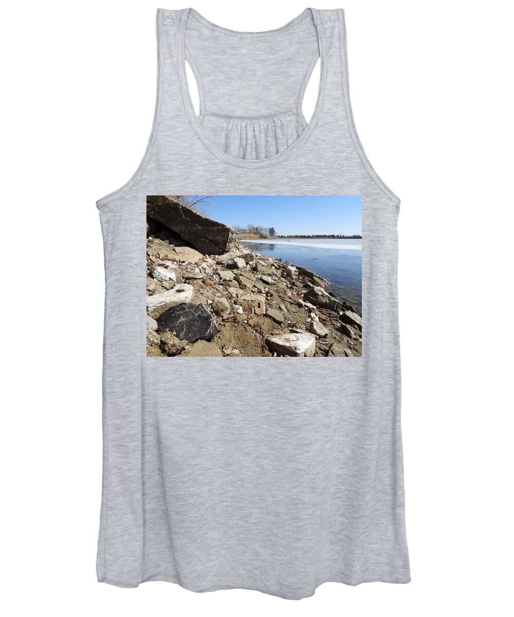 Flint Women's Tank Top featuring the photograph Flint on Patterson Shore by Amanda R Wright