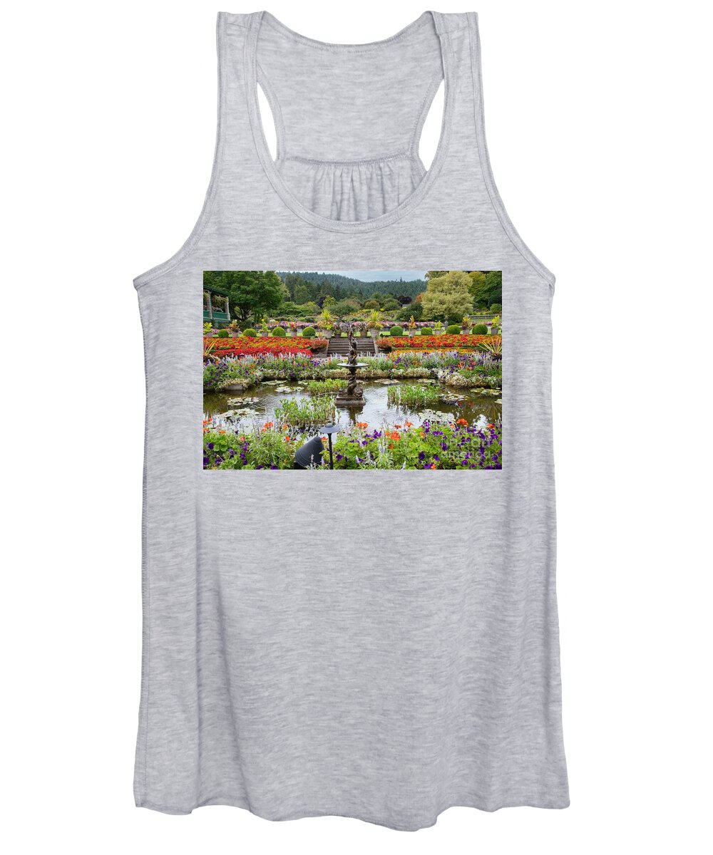 2019 Garden Women's Tank Top featuring the photograph Floral Garden Splendor by Marilyn Cornwell