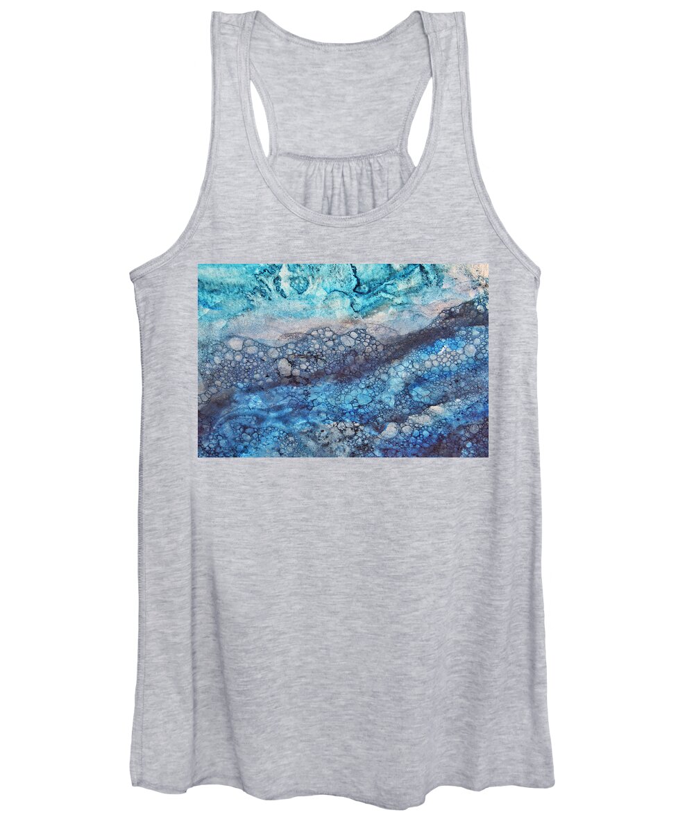 Abstract Women's Tank Top featuring the photograph Following the Flow by Michele Cornelius