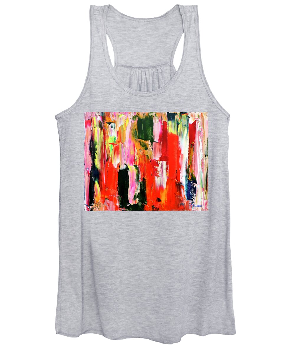 Colorful Women's Tank Top featuring the painting For Molly by Teresa Moerer