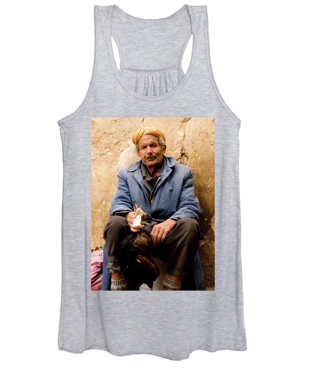 Market Women's Tank Top featuring the photograph Fresh Chicken by Six Months Of Walking