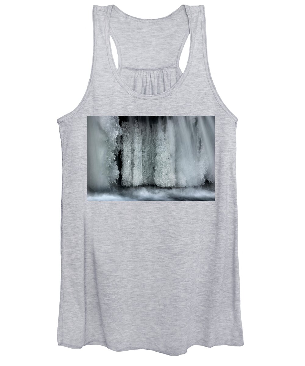Frozen Waterfall Women's Tank Top featuring the photograph Frozen waterfall by Olivier Parent