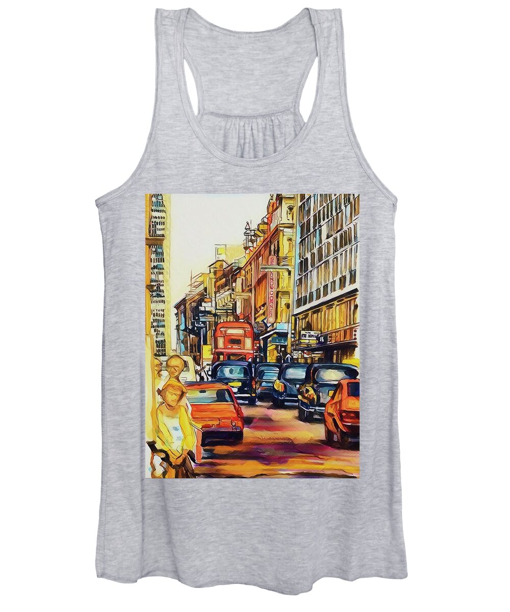  Women's Tank Top featuring the painting Gaps by Try Cheatham