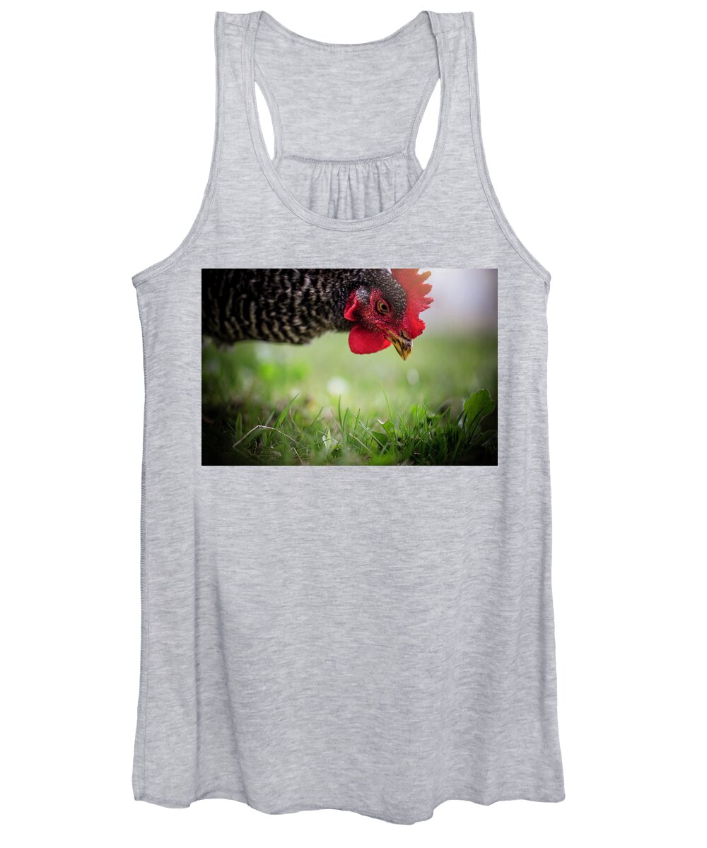  Women's Tank Top featuring the photograph Gentle Hen by Nicole Engstrom