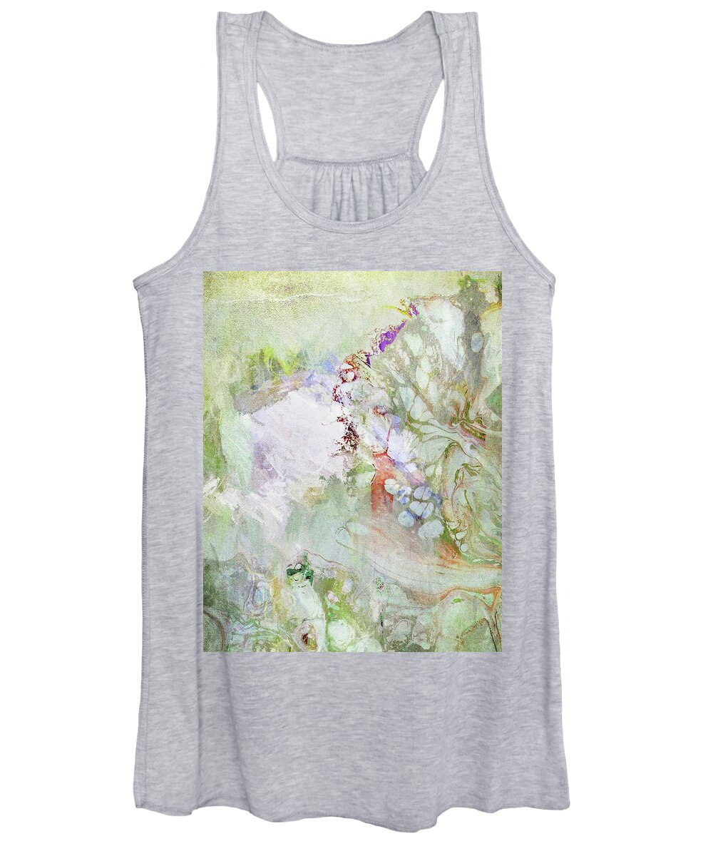 Abstract Women's Tank Top featuring the photograph Glass Wing by Karen Lynch