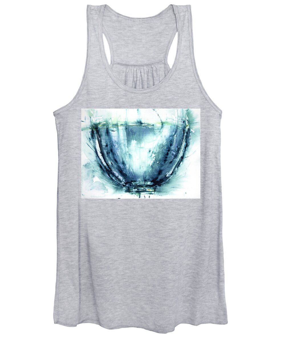  Women's Tank Top featuring the painting 'Glassig' by Petra Rau