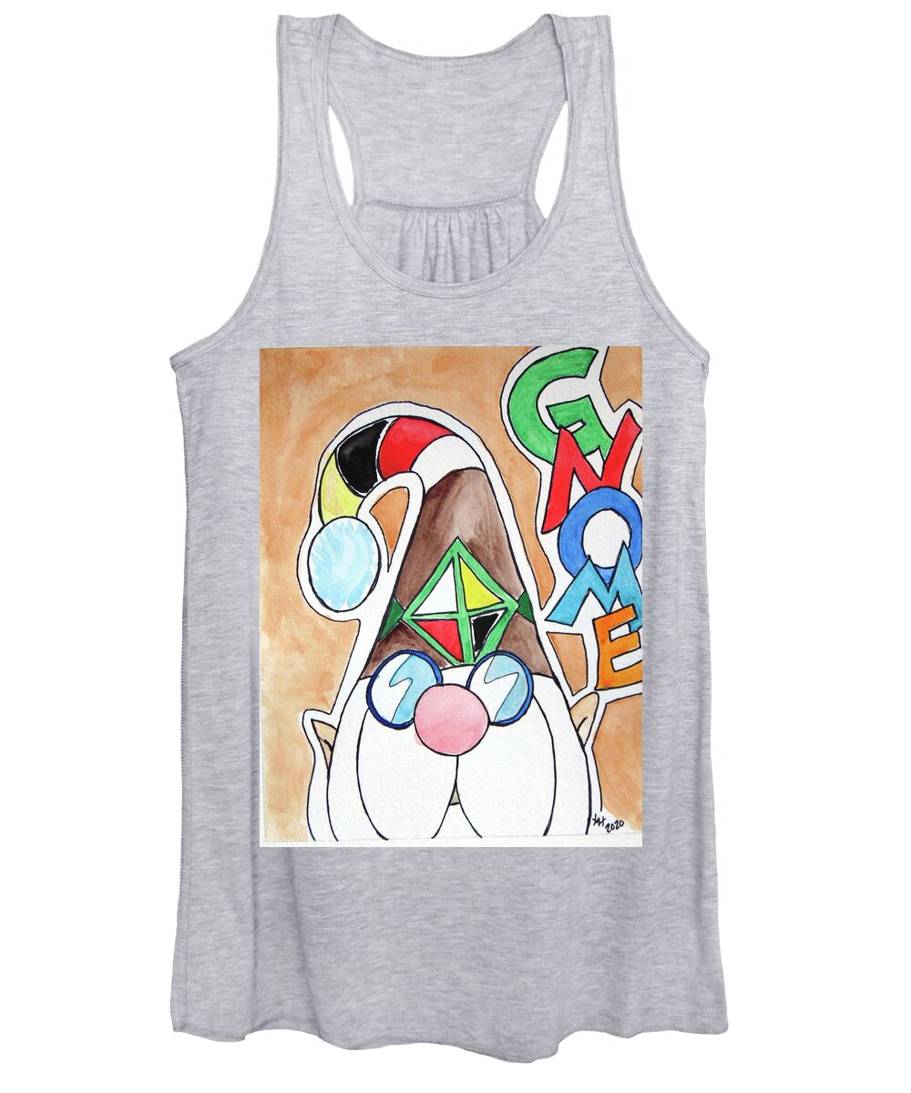  Women's Tank Top featuring the painting Gnome by Loretta Nash