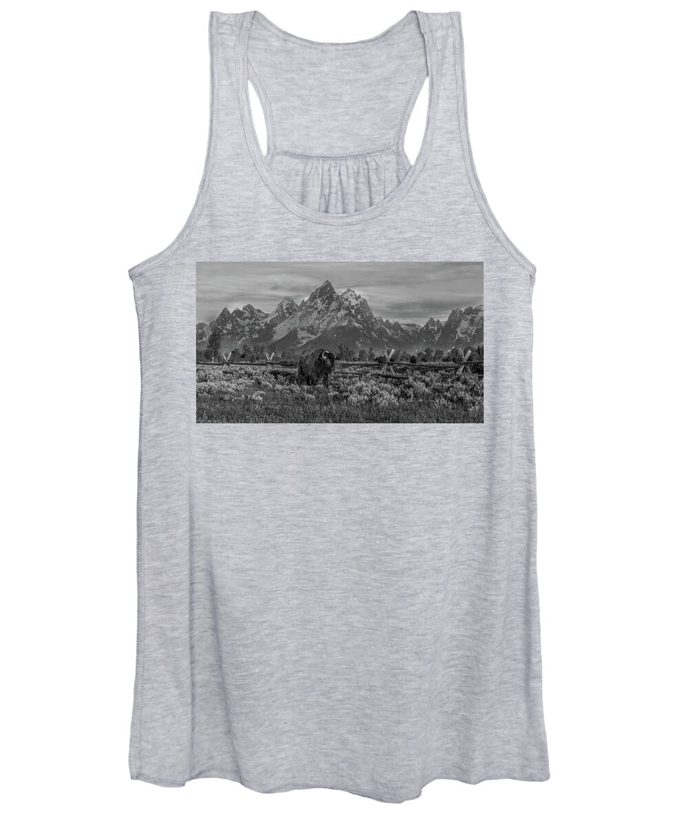  Women's Tank Top featuring the photograph Grand Teton Boss by Kevin Dietrich