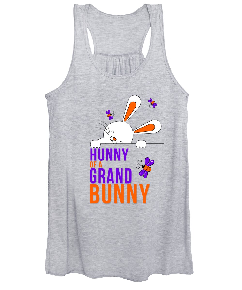 Granddaughter Women's Tank Top featuring the digital art Granddaughter Hello to a Hunny of a Grand Bunny by Doreen Erhardt