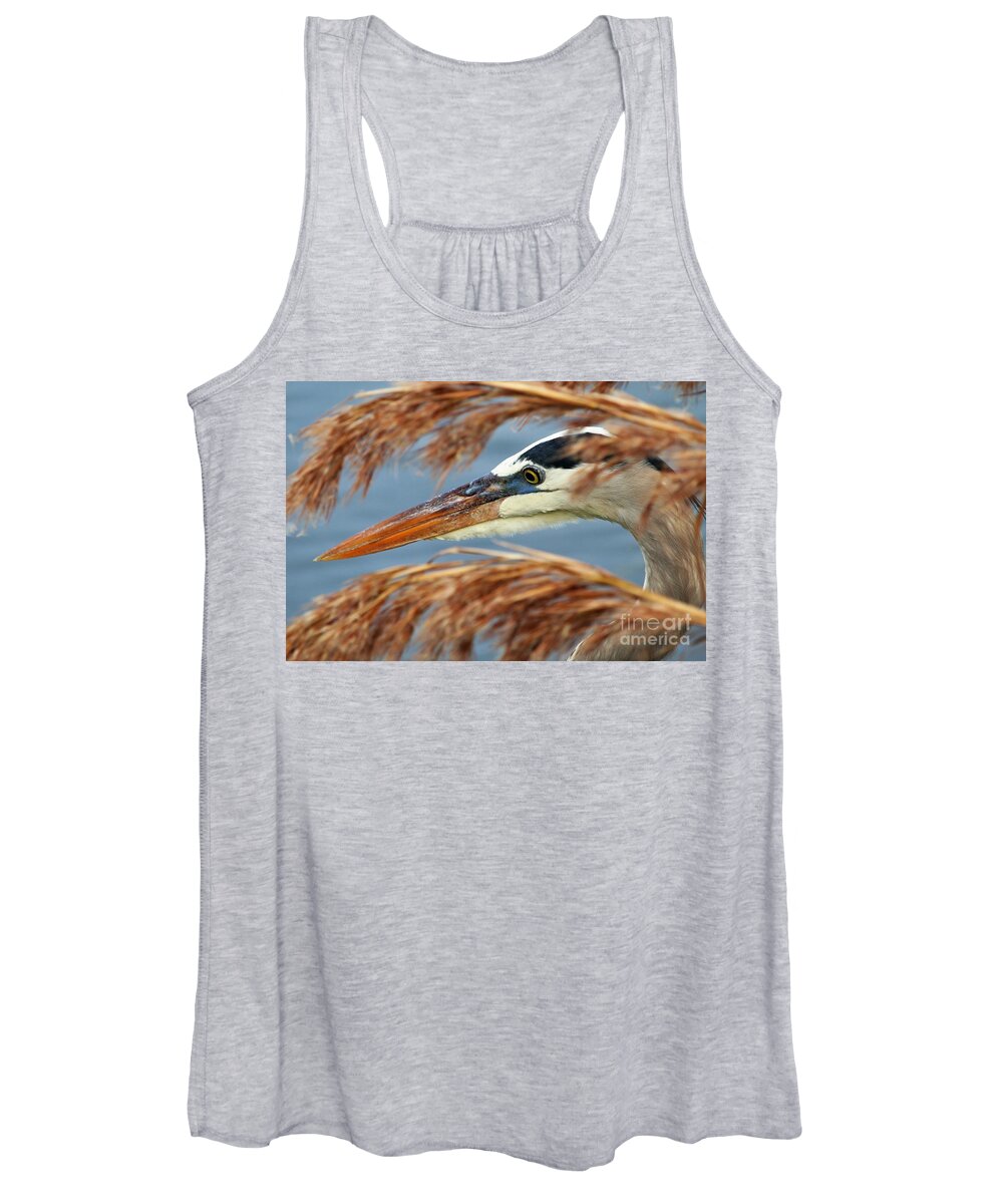 Great Blue Heron Women's Tank Top featuring the photograph Great Blue Heron by Joanne Carey
