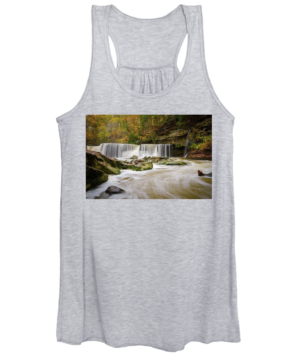 Waterfalls Women's Tank Top featuring the photograph Great Falls of Tinkers Creek by Steve L'Italien