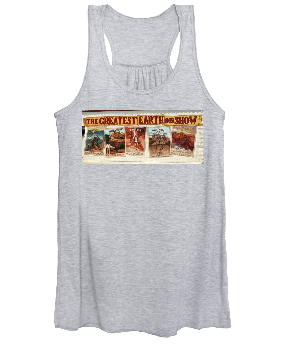 Five Parks Women's Tank Top featuring the photograph Greatest Earth On Show by Gene Taylor